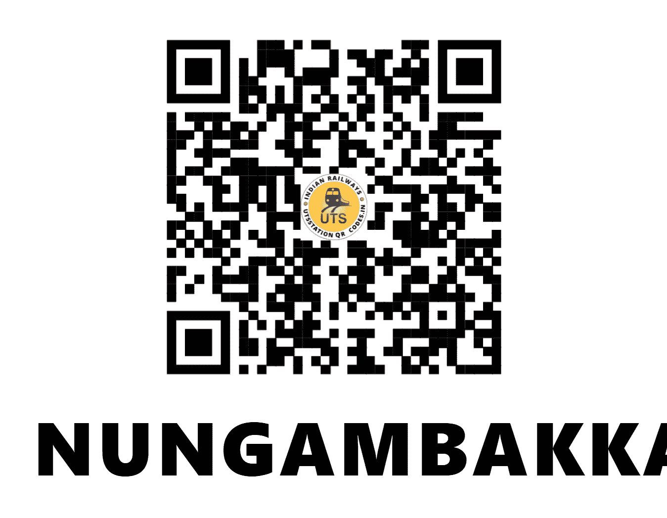 UTS QR Code for NUNGAMBAKKAM - NBK - SR (TAMIL NADU)